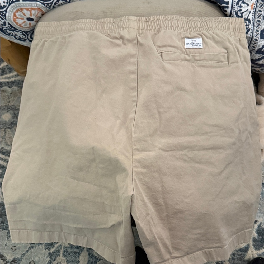Vineyard Vines Khaki Drawstring Shorts - Picture 4 of 5